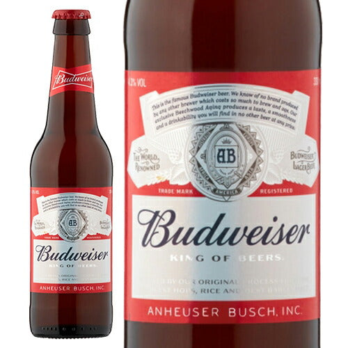 バドワイザー Budweiser 355ml 瓶 5% アメリカ ビール アメリカン