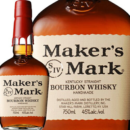 【正規品】メーカーズマーク レッドトップ/Maker's Mark Red Top ビン・瓶 アメリカ 700ml 45.0% バーボンウイスキー  ハイボールにおすすめ 6本セット 1箱 業務用 飲食店におすすめ プロ向け 送料無料※別途送料北海道・九州330円、沖縄770円※